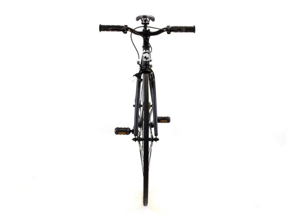 Matte Black White Single Speed City Bike H704964