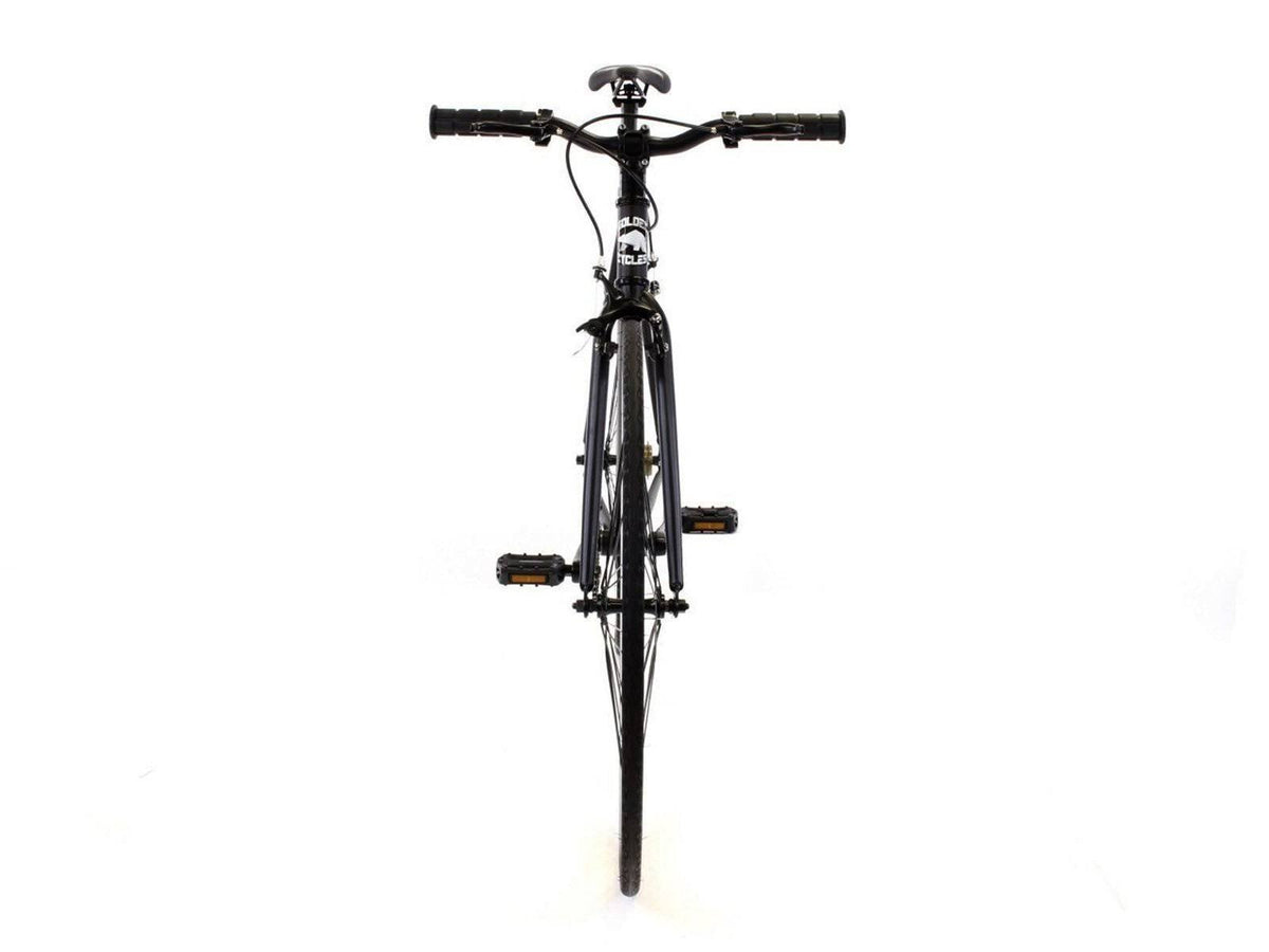 Matte Black White Single Speed City Bike H704964