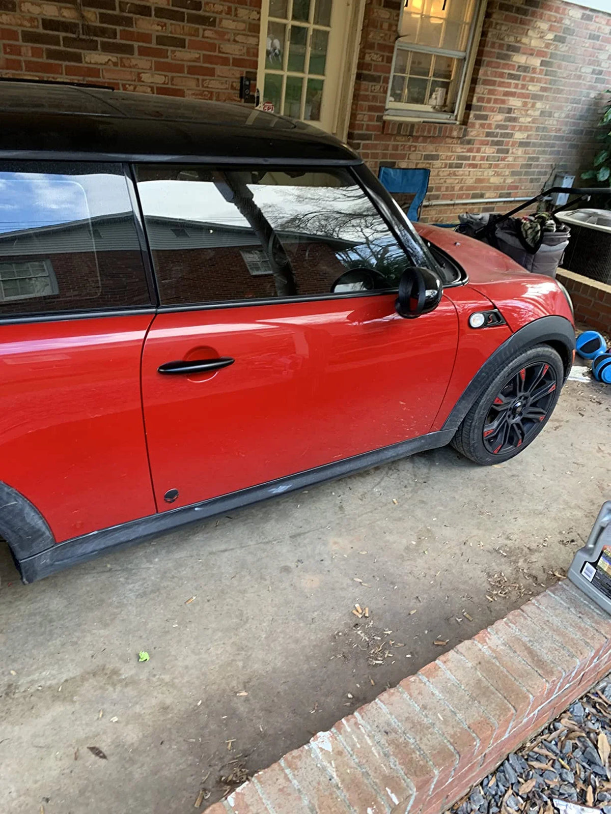 Black Gas Cap and Door Handle Cover for BMW MINI Cooper S Hatchback S513