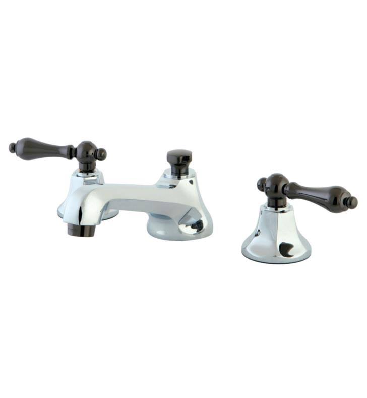 Water Onyx Widespread Lavatory Faucet with Brass Pop-Up Drain J11481