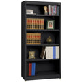 5-Shelf Steel Bookcase, Black Y71018