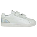 White Silver Velcro Casual Trainers Y7491