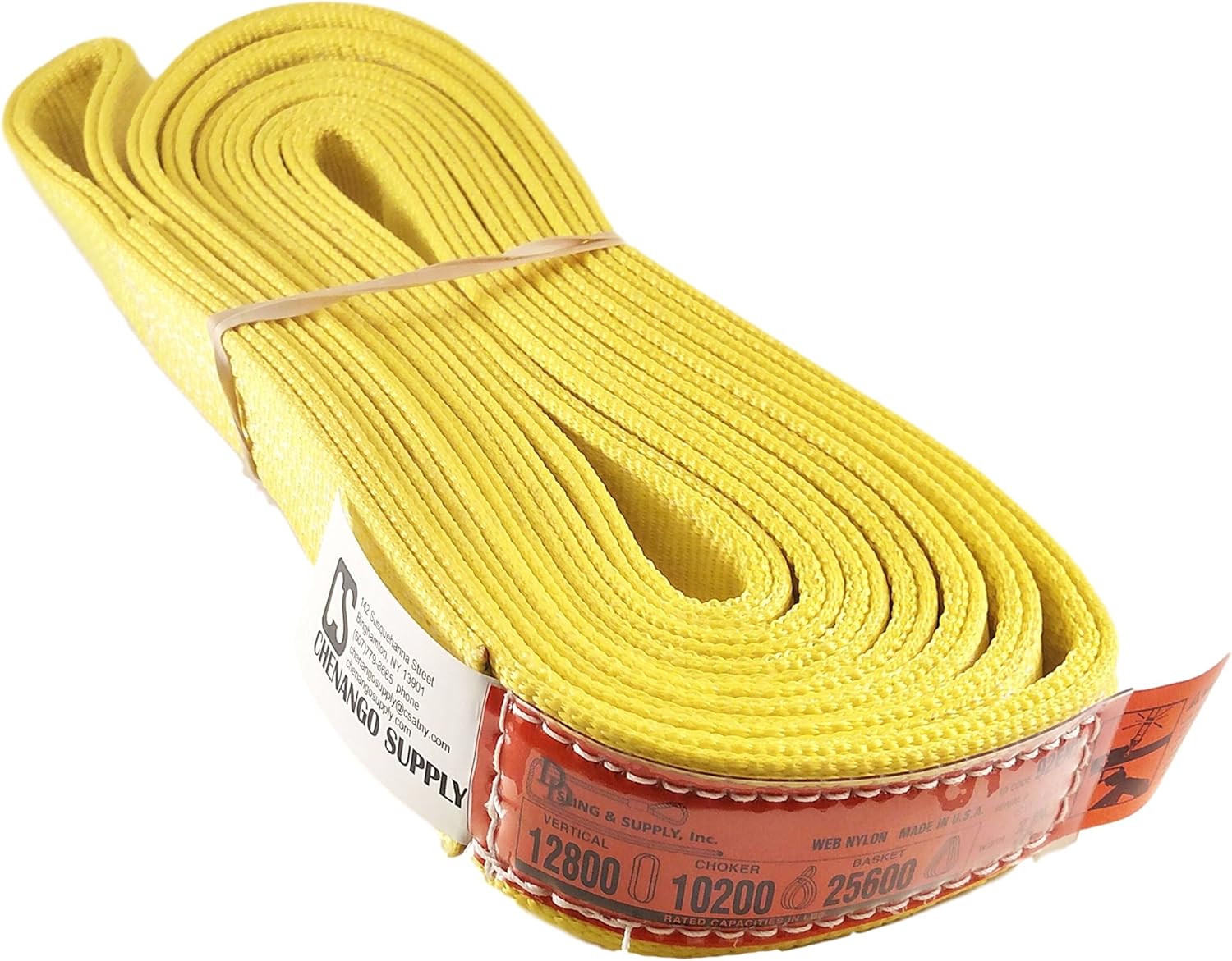 2 Ply Endless Nylon Lifting Slings, 12,800 lbs Vertical, 2x10' X63648