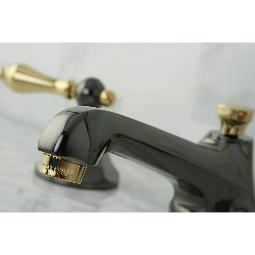 Water Onyx Widespread Lavatory Faucet with Brass Pop-Up Drain J11481