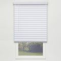 White Cordless PVC Faux Wood Blind 58.25 in. W x 64 in. L Y7353