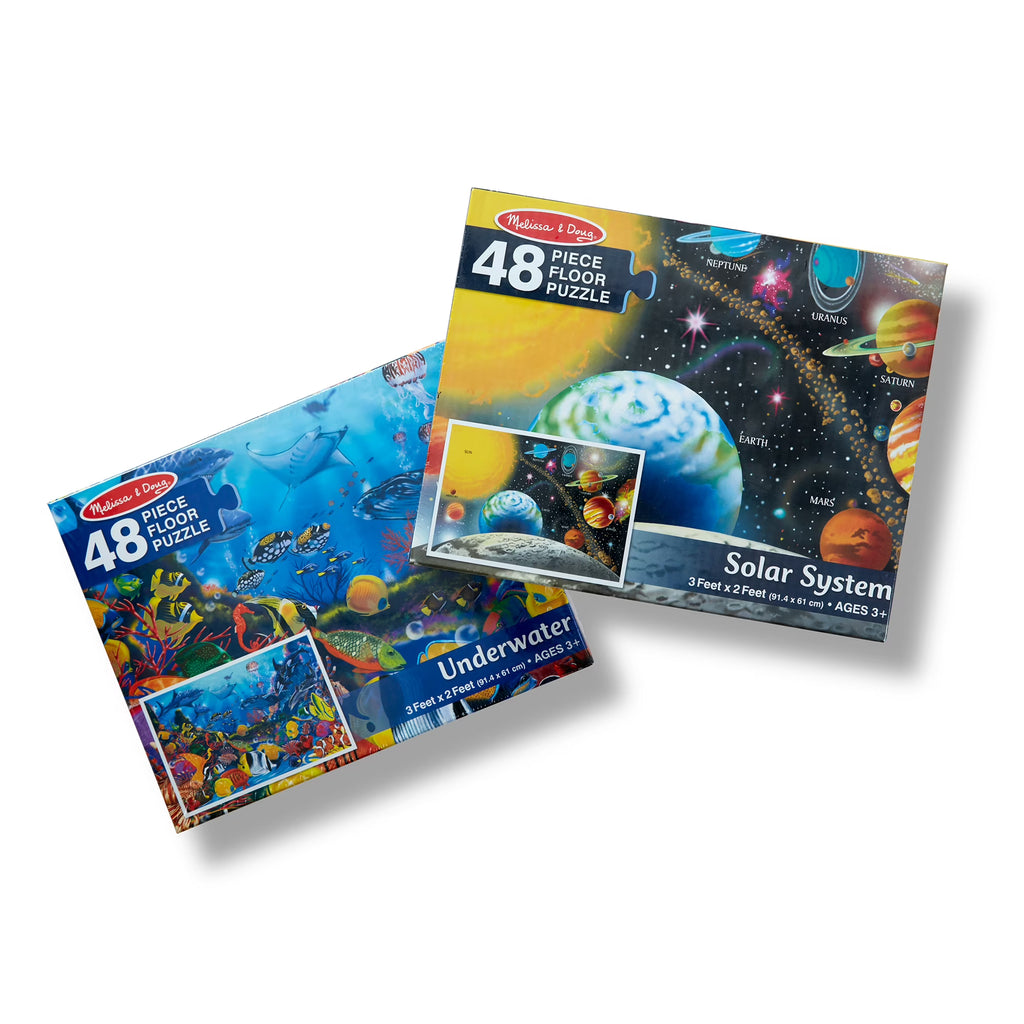Floor Puzzle Bundle - Solar System and Underwater V54916