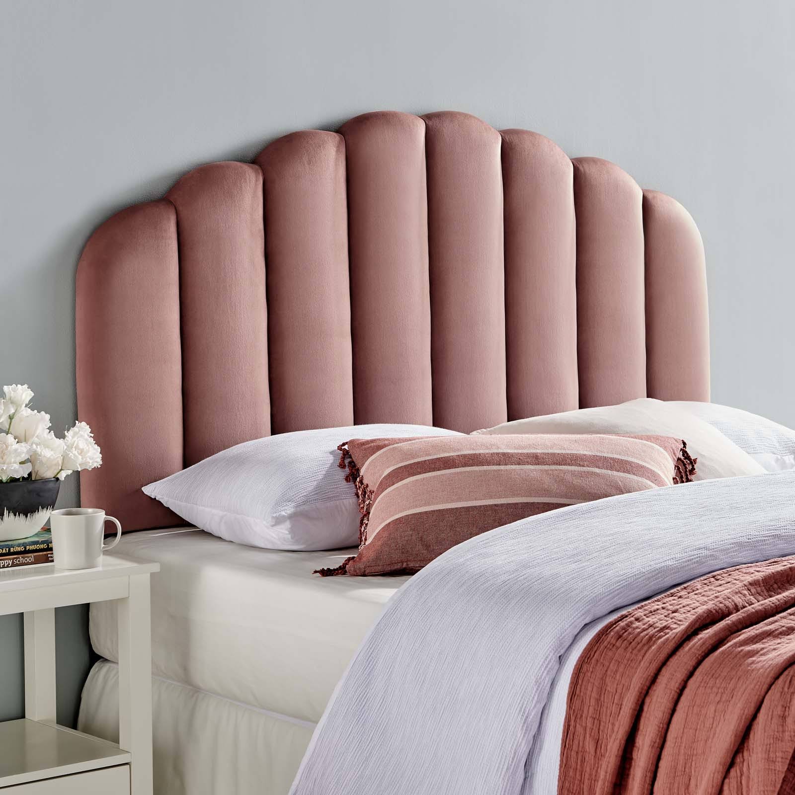 King California King Velvet Headboard U2241