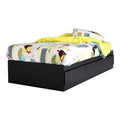 Twin Bed with Drawers Bed Frame Black X460