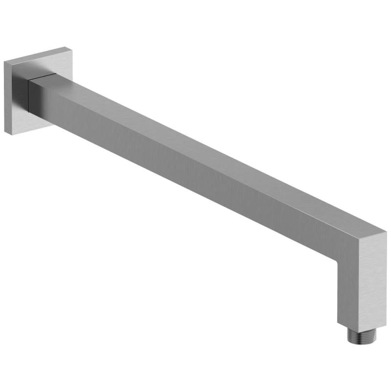 16x22 Wall Mount Shower Arm with Square Escutcheon Brushed Chrome T346568