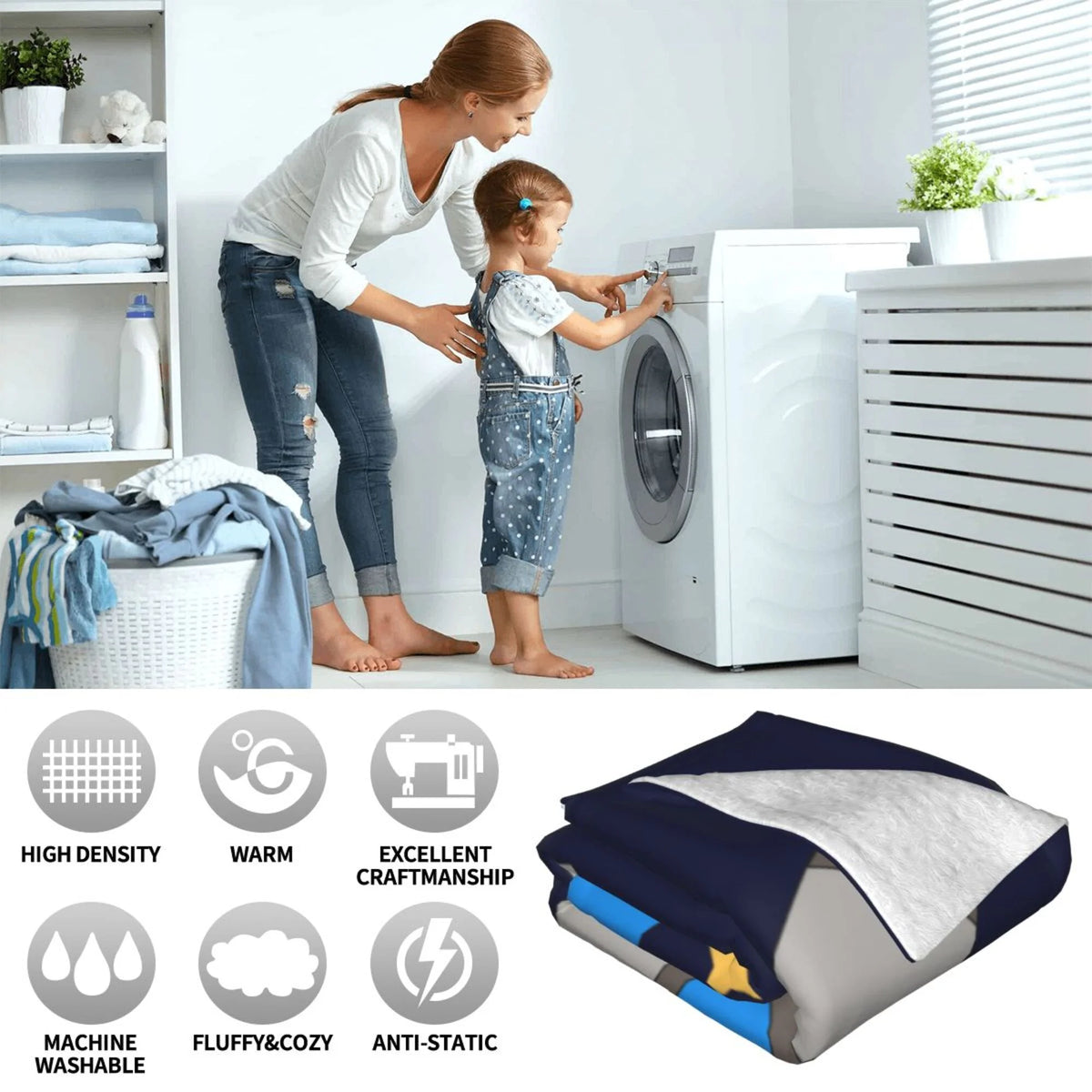 50" x 40" Plush Throw Blanket W688164