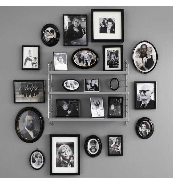 Grey Pocket Wall Shelf P622