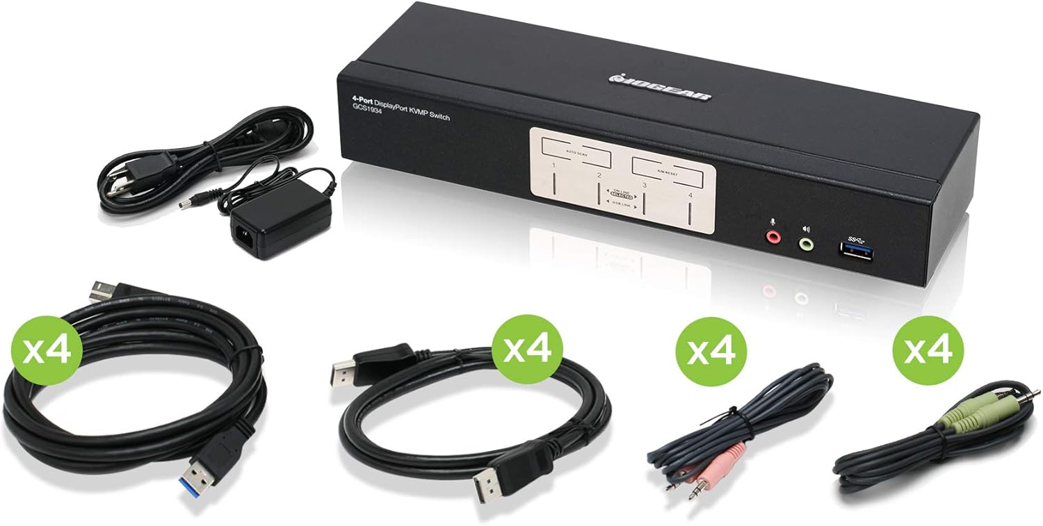 2-Port 4K DisplayPort KVMP Switch with HDMI and DisplayPort Out USB 3.0 and RS-232 E165509