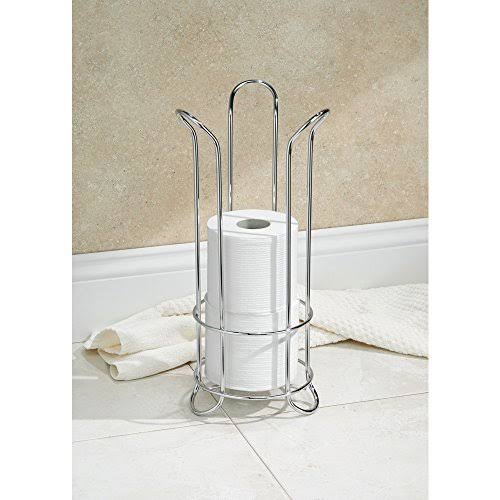 Metal Toilet Tissue Roll Reserve Compact Organizer O477957