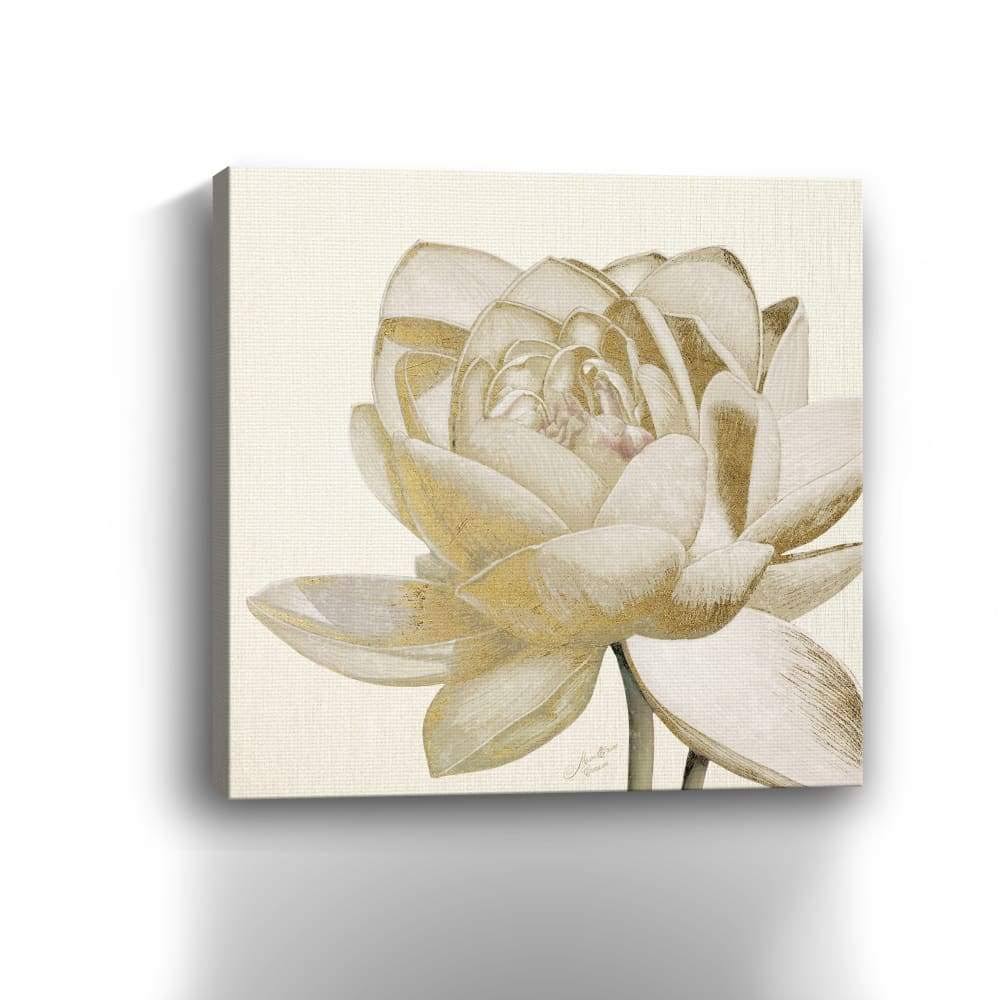 Vintage Lotus Cream II Canvas Giclee O325