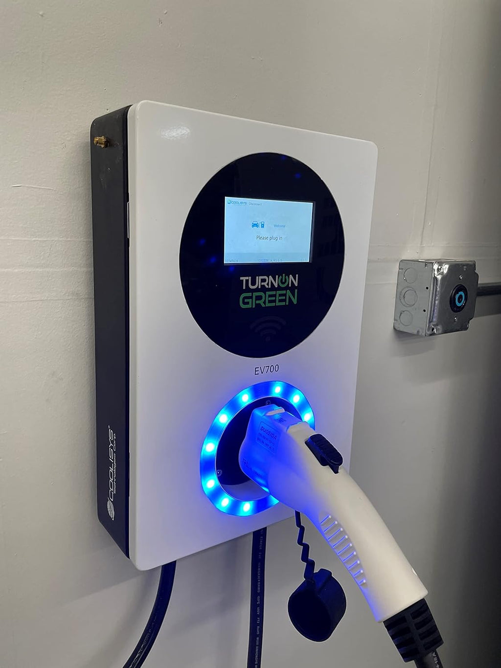 Level 2 Smart Electric Vehicle Charger with LCD Touchscreen F18092