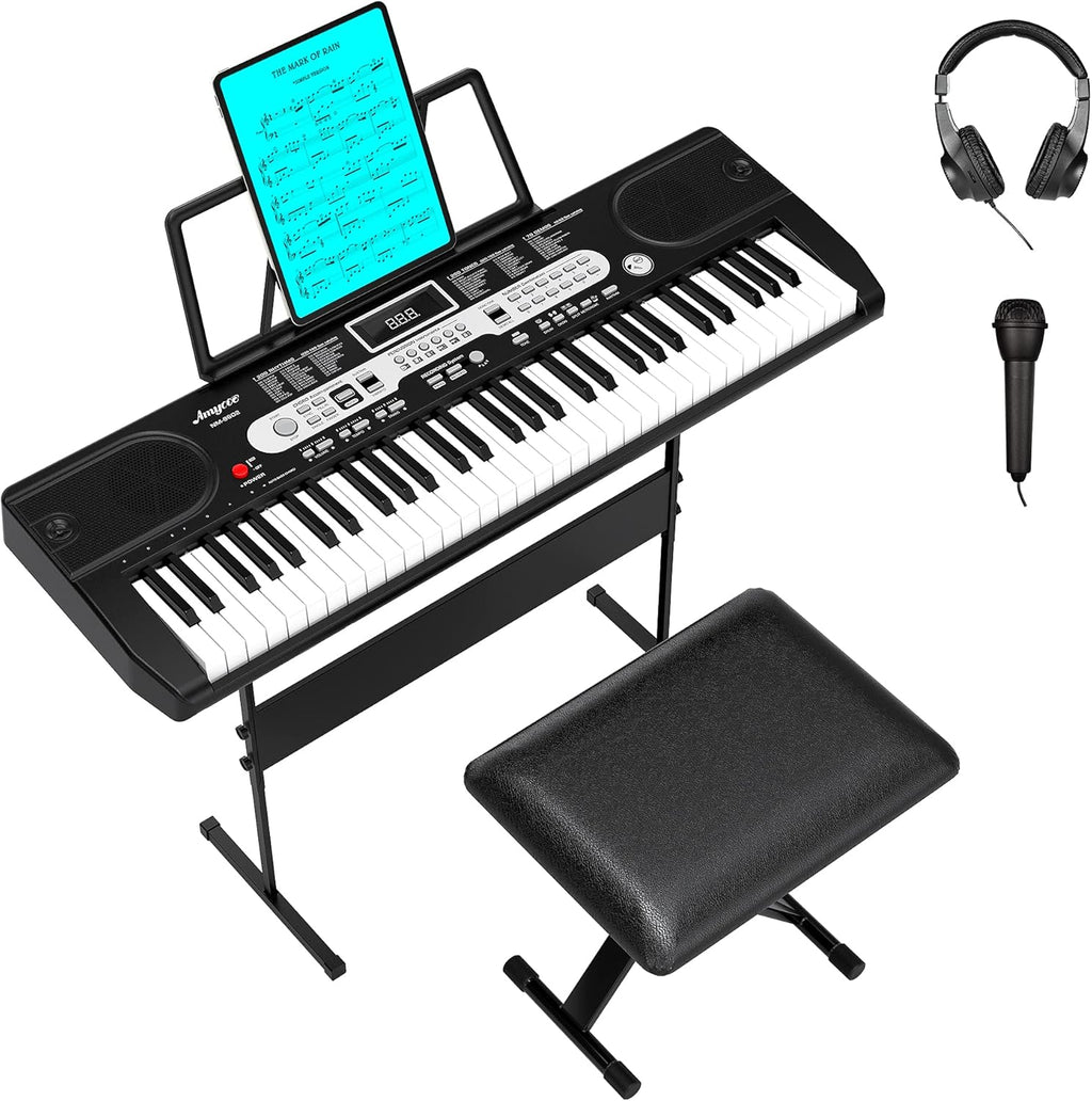 61-Key Portable Electric Keyboard Piano with LCD Display B305587