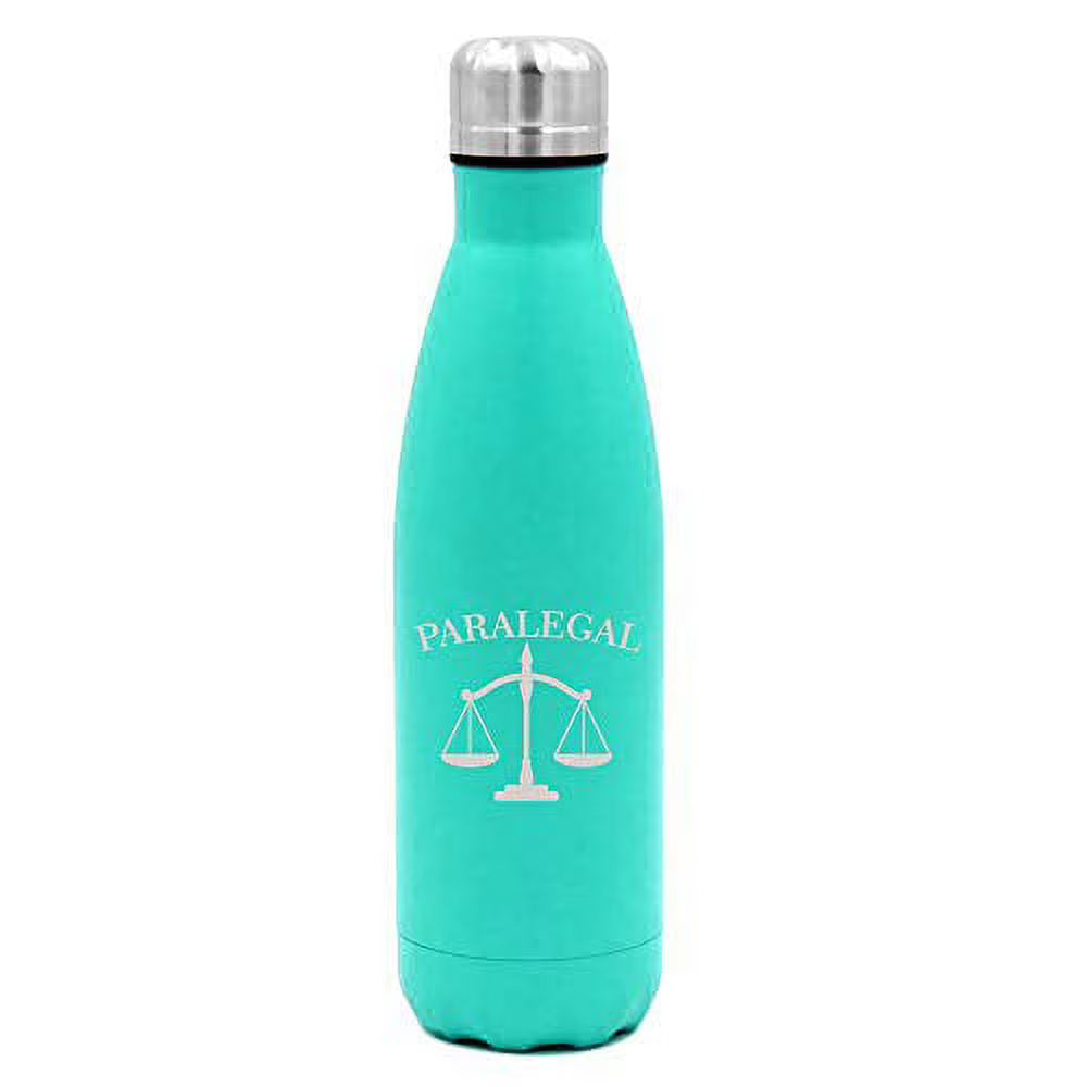 17 oz. Double Wall Vacuum Insulated Stainless Steel Water Bottle Travel Mug Cup (Light Blue) M706917
