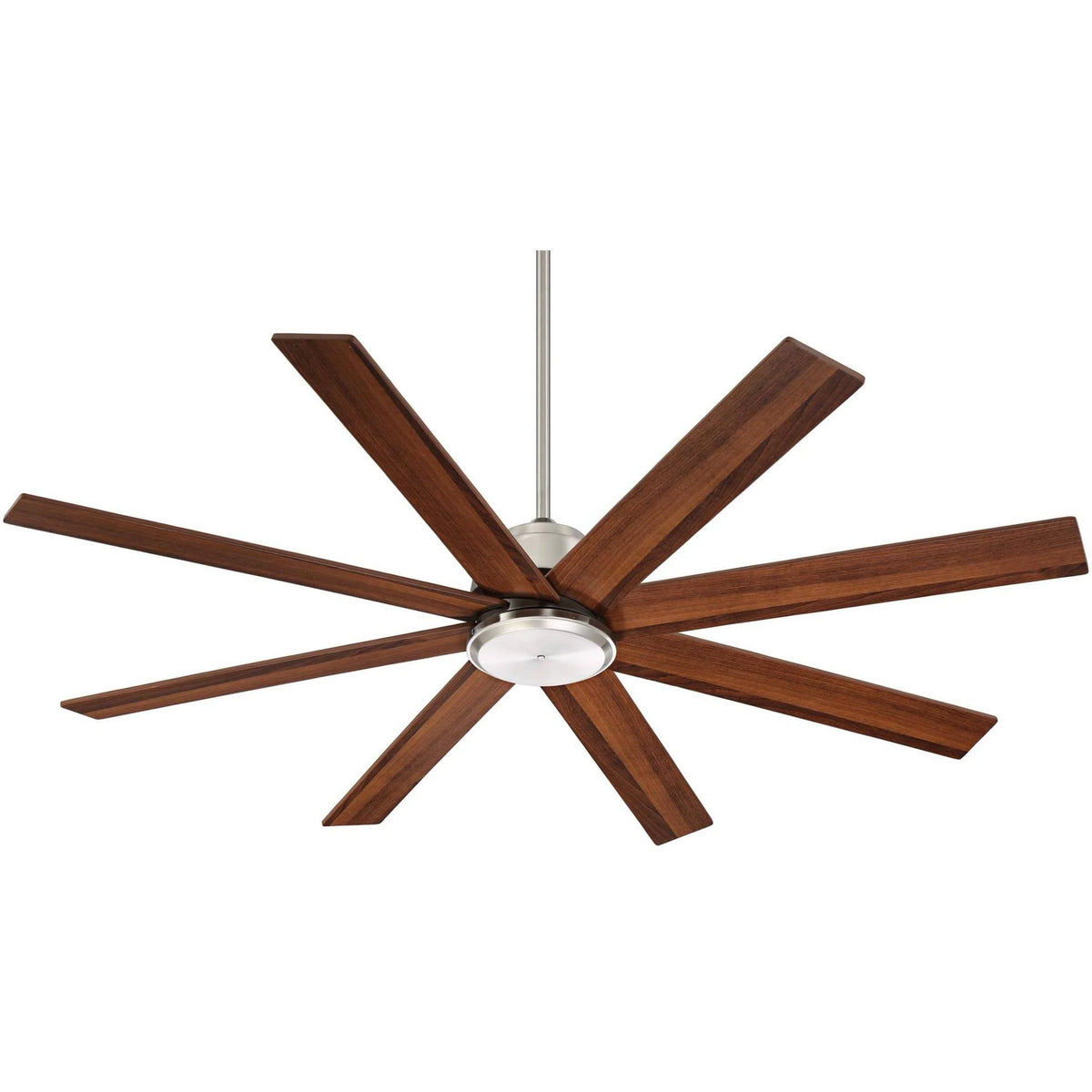 Brushed Nickel Walnut Blades Ceiling Fan with Remote V1897