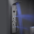 Brushed Stainless Steel Shower Tower System B364095