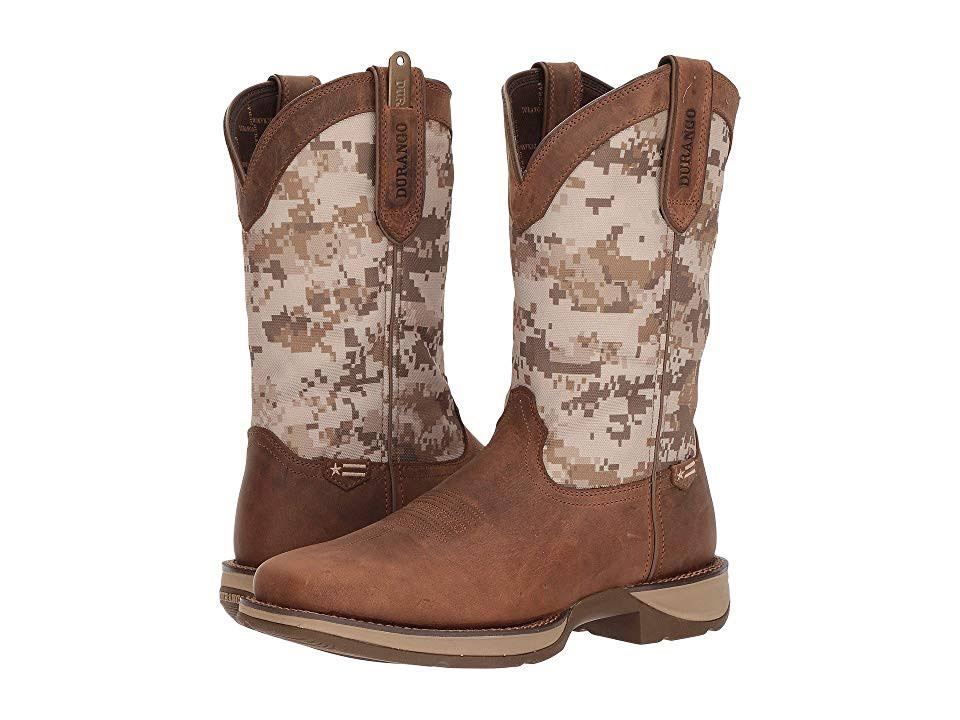 Brown Desert Camo Men&s 11 Boots Z885441