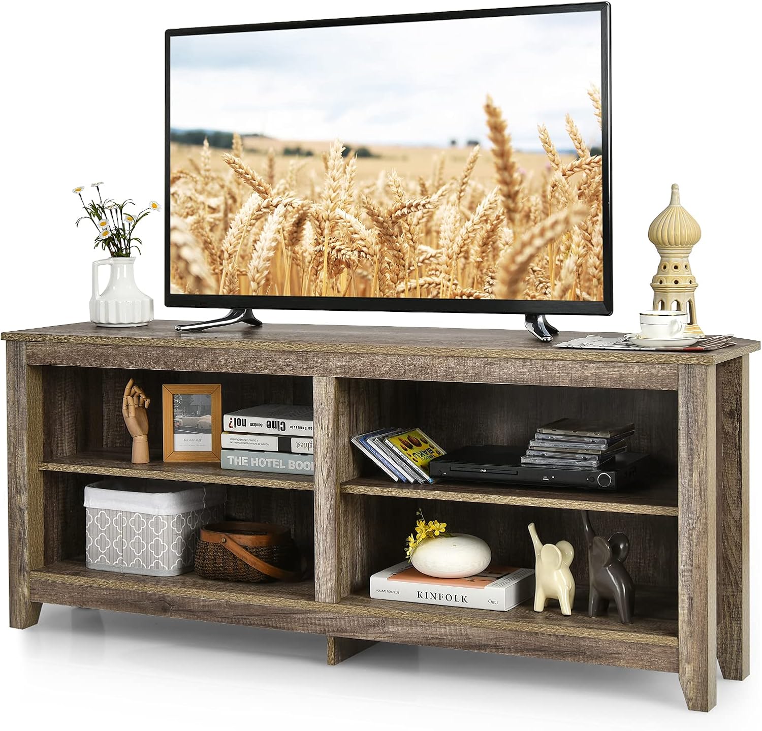 Corner TV Stand with Storage Shelf A99773