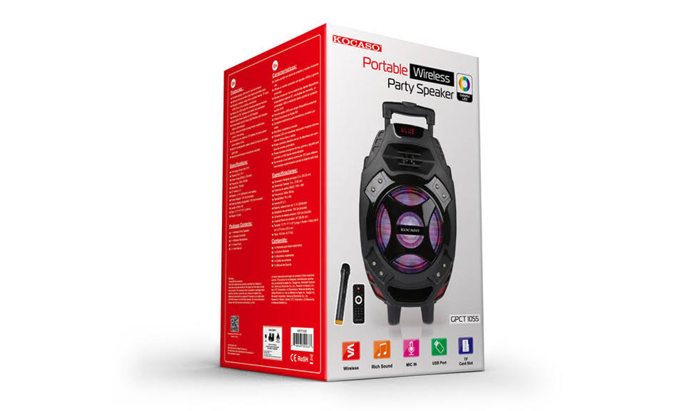 Colorful LED Portable Wireless Speaker E370506