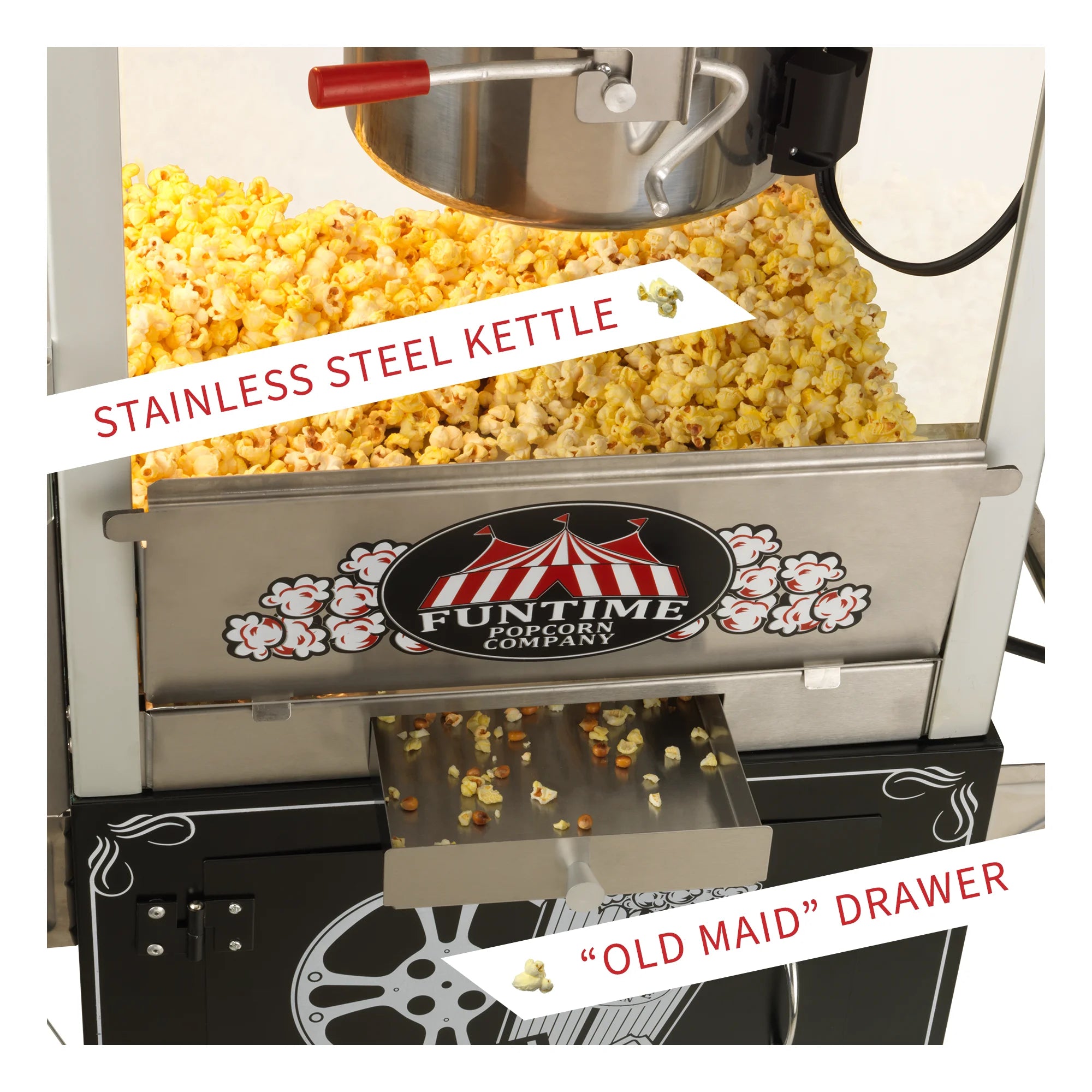Commercial Popcorn Machine with Cart L3244