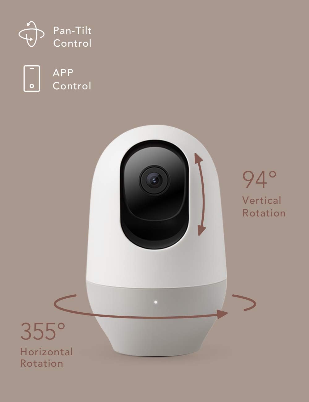 1080P WiFi Security Camera with Motion Tracking, Pack of 2 T5348