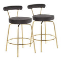 Black Swivel Counter Stool N46301