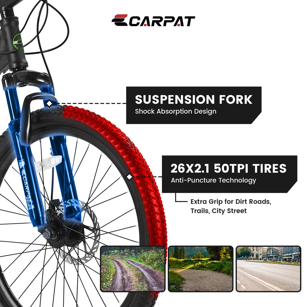 26 Inch Mountain Bike with Mechanical Disc Brakes U81171