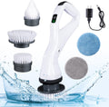 Cordless Electric Spin Scrubber with 4 Replaceable Brush Heads N9222