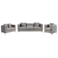 Pink Velvet Sofa Loveseat Chair Set H26672