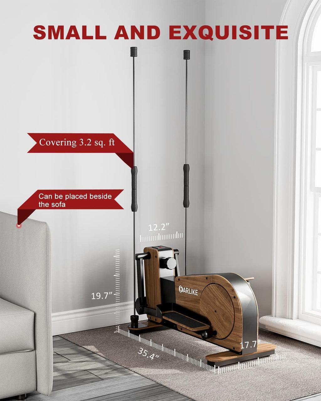Elliptical Exercise Machine with Adjustable Magnetic Resistance and Digital Monitor Z12971