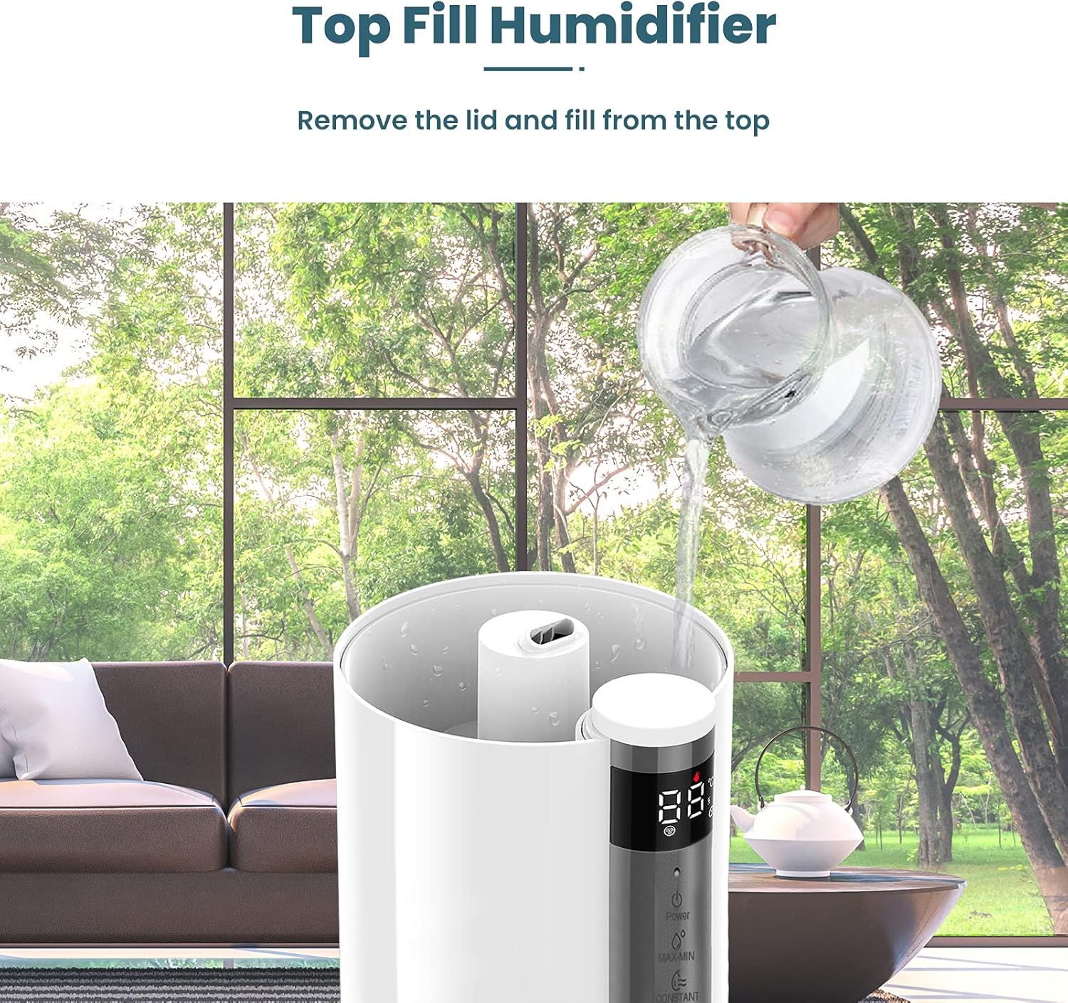 Large Smart Humidifier with Light Function V746