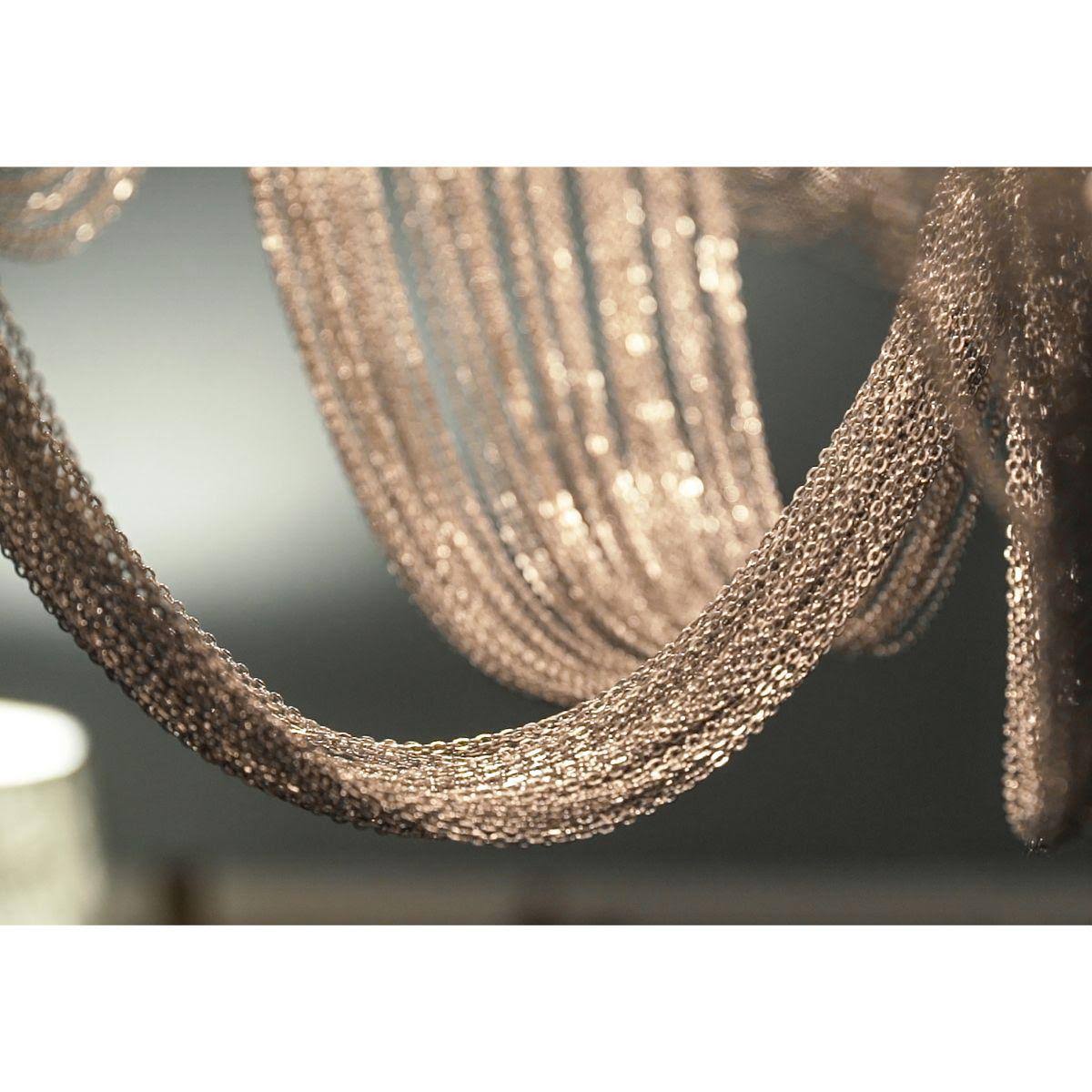 Polished Nickel 6-Light Flush Mount E53342