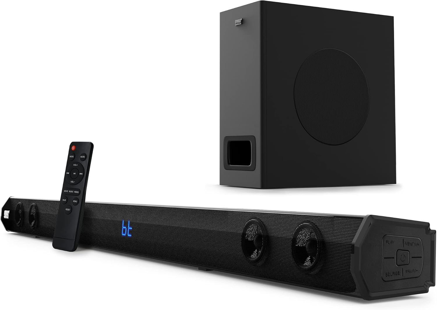 39" Bluetooth Soundbar Stereo Speaker with Optical, AUX, USB/TF Card Input R17561