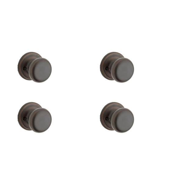 Venetian Bronze Passage Door Knob (4-Pack) K51457