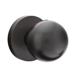 Oil Rubbed Bronze Half Dummy Orb Door Knob and Disk Rose M166477