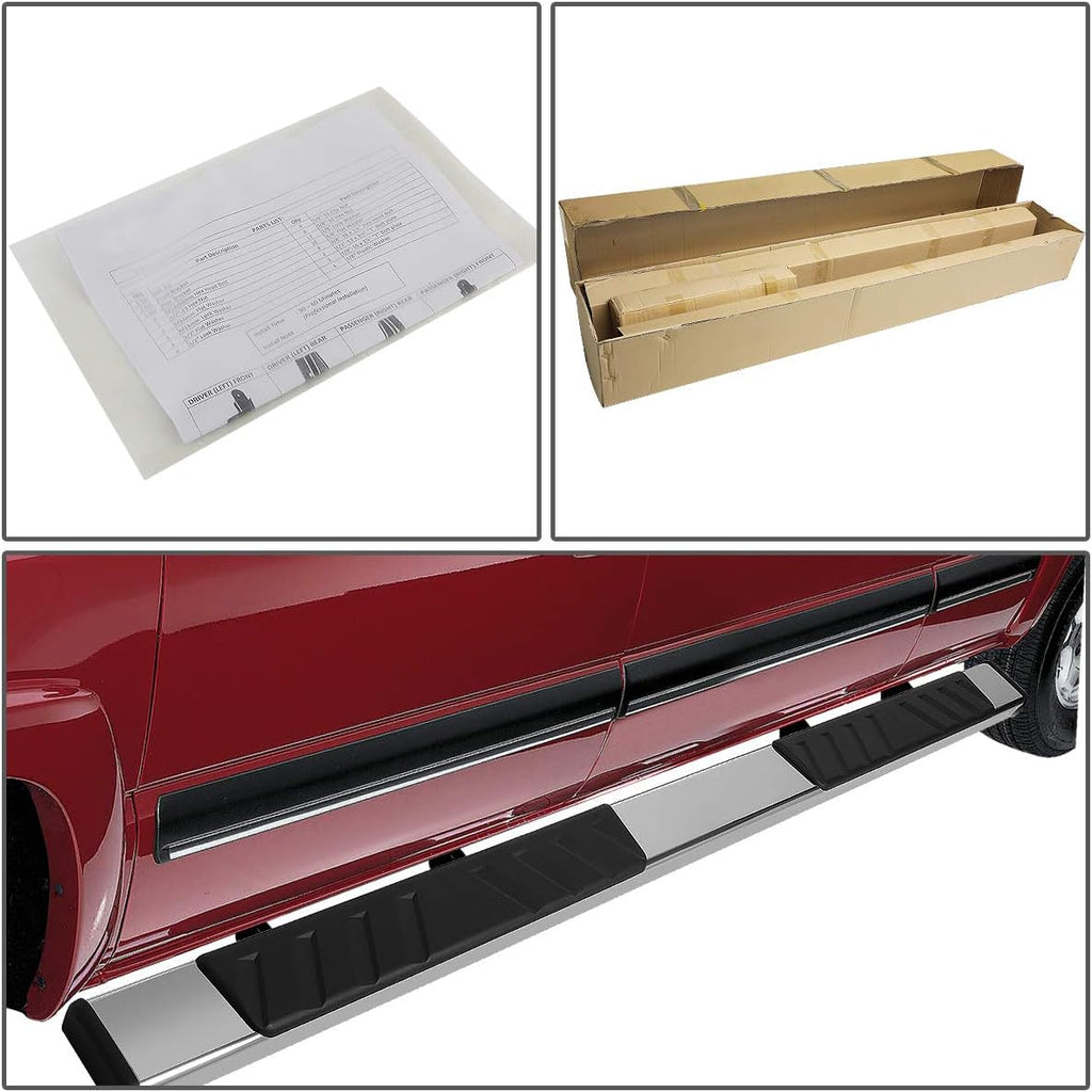 Polished Chrome Stainless Steel Side Step Nerf Bar Running Boards O504