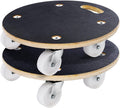 15-Inch Round Wood Platform Dolly with 2 Wheels P9675