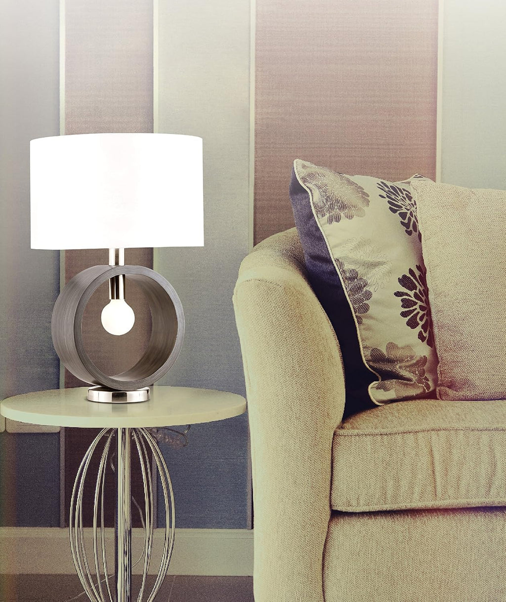 Charcoal Gray Ring Table Lamp Y869702