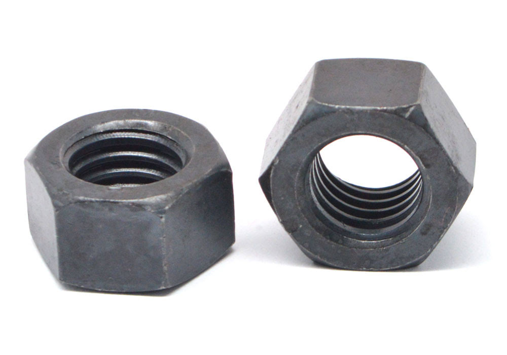 9/16x22-12 Coarse Thread Grade 8 Finished Hex Nut Black Oxide Pk 100 Y27566