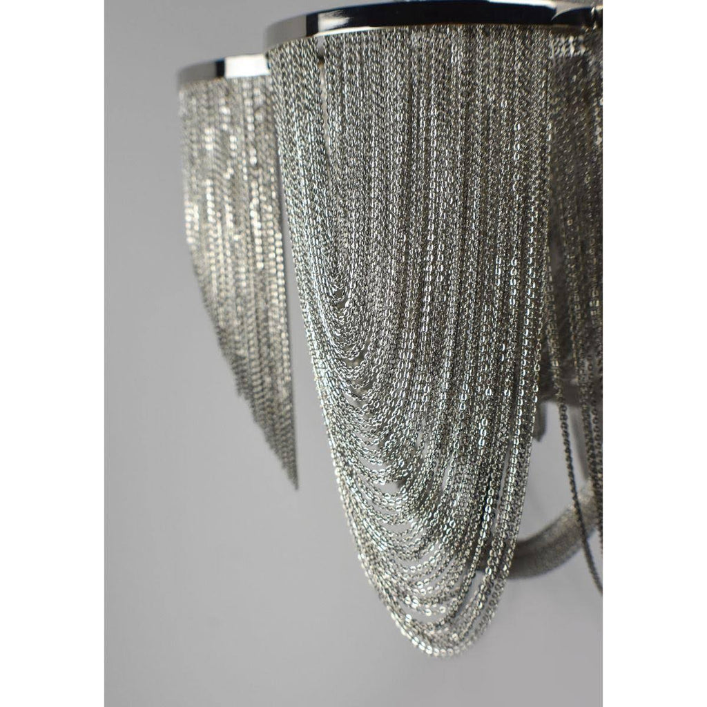 Polished Nickel 6-Light Flush Mount E53342
