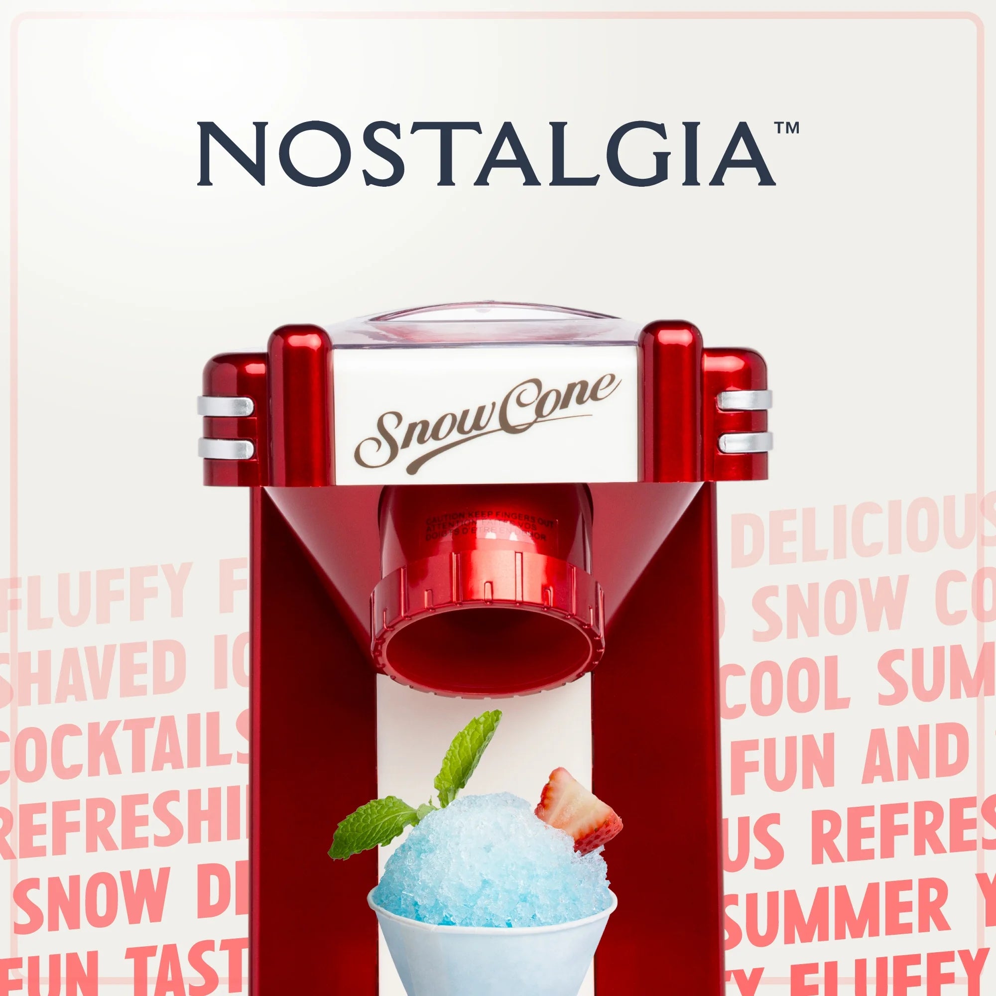 Red Retro Countertop Snow Cone Maker M537418