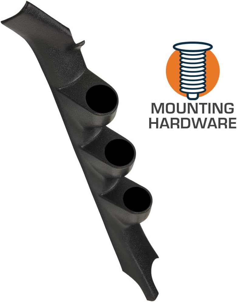Black Triple Pillar Gauge Pod ABS Plastic Pack of 2 P28948