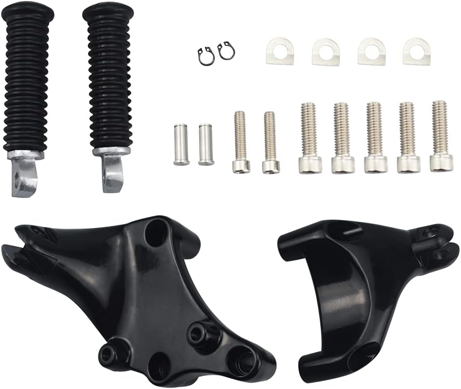 Passenger Pillion Seat with Passenger Footpeg Mount Kit for Sportster Iron 883 XL883N Models X46717