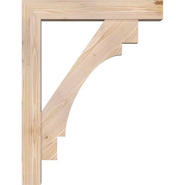 5 1/2x22W x 26x22D x 34x22H Douglas Fir Bracket P6984