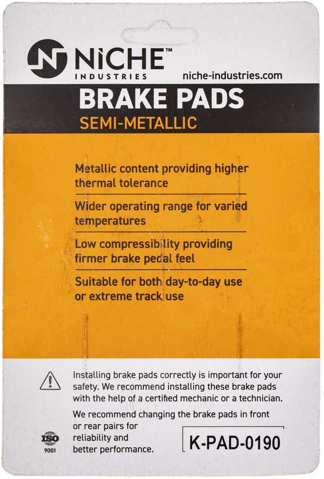 Rear Semi-Metallic Brake Pad Set 4 Pack A497