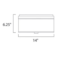 2-Light Flush Mount Oil Rubbed Bronze P11832