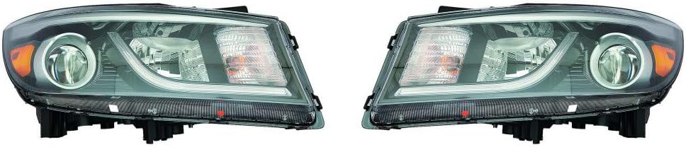 Kia Forte5 Headlight Assembly 2015 2018 Pair Halogen A823517